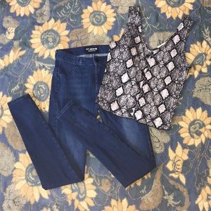 Womens 360 mid waisted fitjeans